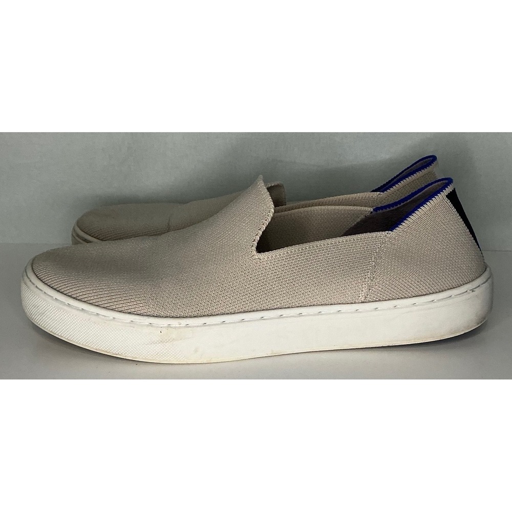 Rothy's Womens Slip On Sneakers Beige Knit 8 Washable Ethical Sustainable Casual - Picture 1 of 9